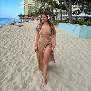 Lovers and friends Nayelli matching set metallic gold